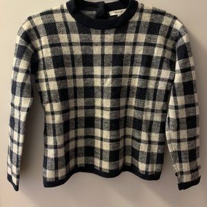 Madewell black and white sweater